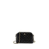 Chanel Classic CC Clutch with Chain Caviar Black L (Microchip)