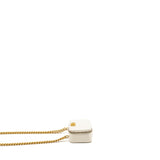 Chanel Boy Chain Clutch Caviar White  (Microchip)