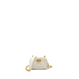 Chanel Boy Chain Clutch Caviar White  (Microchip)