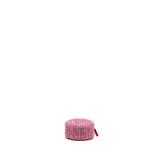 Chanel Round Clutch with Chain Tweed Pink/Multicolour L