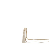 Chanel Mini 31 Clutch With Chain Shiny Lambskin White L (microchip)