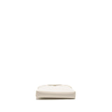 Chanel Mini 31 Clutch With Chain Shiny Lambskin White L (microchip)