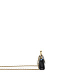 Chanel Detailed Top Handle Mini Clutch with Chain Lambskin Black  (Microchip)