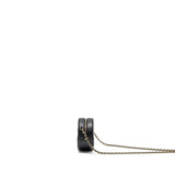 Chanel Round Clutch with Chain Caviar Black L
