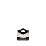 Chanel 31 Nano Clutch with Chain Shiny Lambskin White/Black L (Microchip)