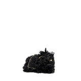 Chanel Fringe Paris Cosmopolite Clutch Tweed Black