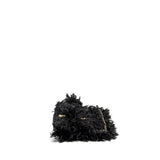Chanel Fringe Paris Cosmopolite Clutch Tweed Black