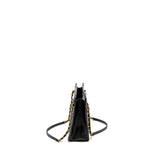 Chanel 23S Clutch Bag With Chain Calfskin Black Brush  (microchip)
