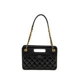 Chanel 23S Clutch Bag With Chain Calfskin Black Brush  (microchip)