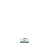 Chanel Top Handle Mini Flap Clutch with Chain Lambskin Light Blue L