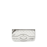 Chanel 31 Clutch Bag Goatskin Metallic Silver