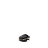 Chanel 23C round Clutch lambskin black  (microchip)
