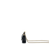 Chanel 22B Top Handle Mini Flap Clutch Lambskin black  (Microchip)