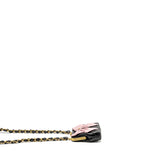 Chanel 24A Bowknot Clutch With Chain Patent Crumpled lambskin/Shiny Lambskin Black/Pink  (Microchip)