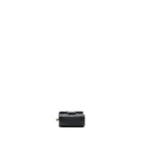 Chanel 22B Top Handle Mini Flap Clutch Lambskin black  (Microchip)