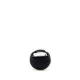 Chanel 23C round Clutch lambskin black  (microchip)