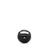 Chanel 23C round Clutch lambskin black  (microchip)