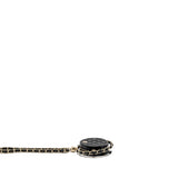 Chanel 22C Round Clutch With Chain Lambskin Black
