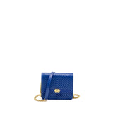 Chanel Boy Clutch with Chain  Chervon Lambskin Blue
