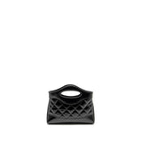 Chanel Mini 31 Clutch with Chain Shiny Lambskin Black L (Microchip)