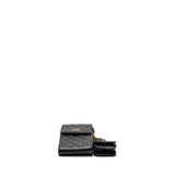 Chanel Classic Phone Clutch with Pouch on Chain Caviar Black L