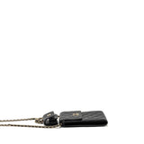Chanel Classic Phone Clutch with Pouch on Chain Caviar Black L