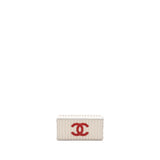 Chanel Paris-Hamburg runway container clutch bag white / black / red