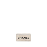 Chanel Paris-Hamburg runway container clutch bag white / black / red