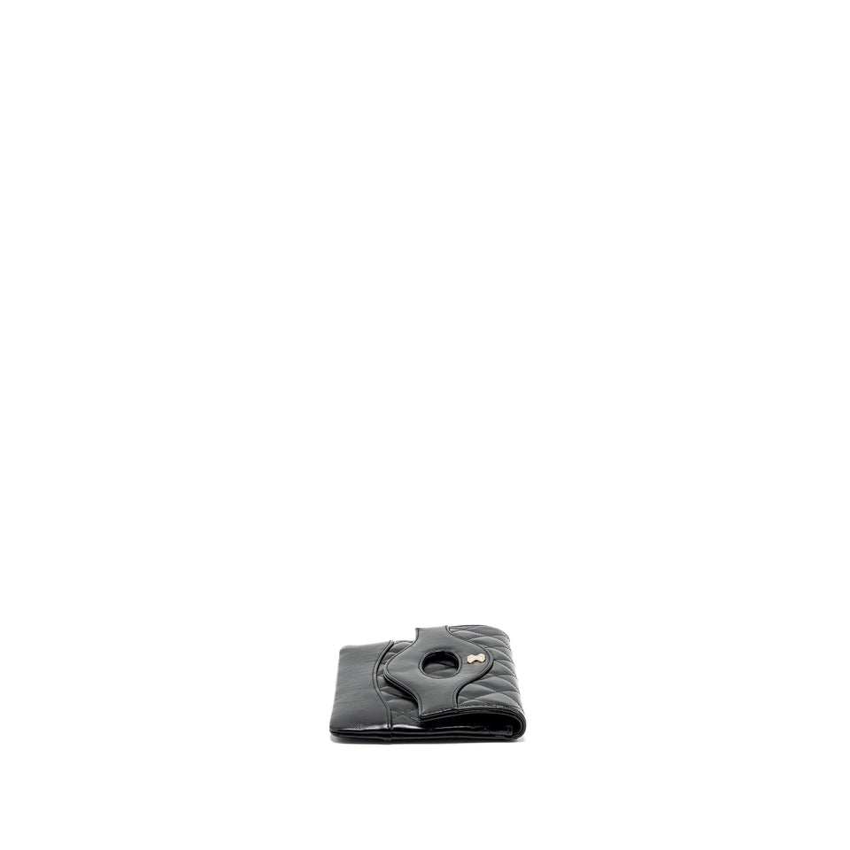 Chanel 24S Mini 31 Clutch Shiny lambskin Black L (Microchip)