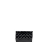Chanel 24S Mini 31 Clutch Shiny lambskin Black L (Microchip)