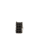 Chanel Gold Clutch O Chain Phone Holder Lambskin Black L