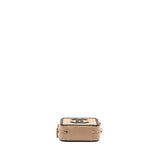 Chanel Mini Filigree Vanity Clutch Caviar Beige / Black