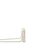 Chanel Mini 31 Clutch with Chain Shiny Calfskin White L (Microchip)