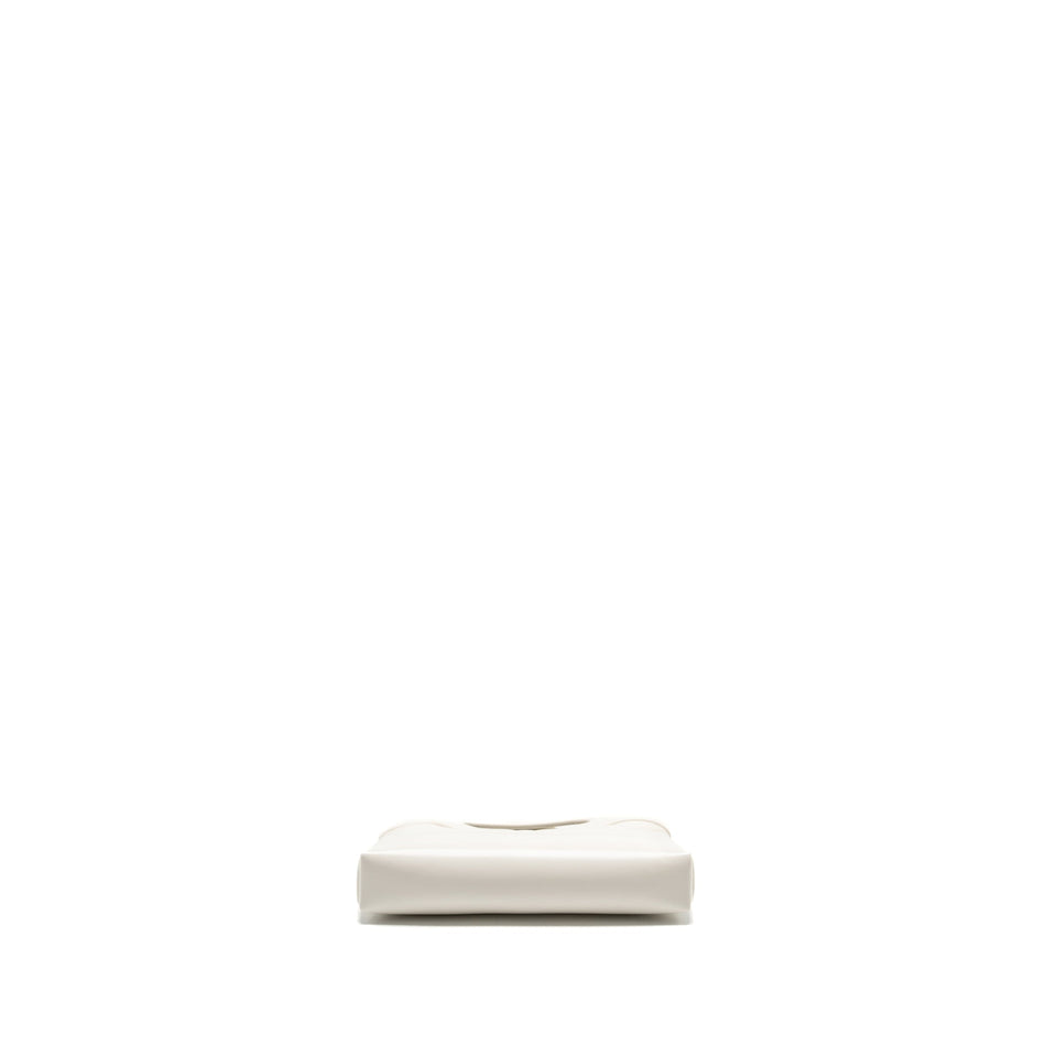 Chanel Mini 31 Clutch with Chain Shiny Calfskin White L (Microchip)