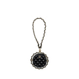 Chanel 22C Round Clutch With Chain Lambskin Black