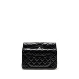 Chanel 23A quilted flap clutch calfskin black L (microchip)