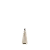 Chanel Metal Bar Clutch Bag Lambskin White