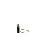 Chanel 23A clutch with chain lambskin black  (microchip)
