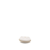 Chanel 23C round clutch lambskin white L (microchip)