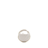 Chanel 23C round clutch lambskin white L (microchip)