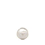 Chanel 23C round clutch lambskin white L (microchip)