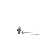 Chanel Coco Love Mini Clutch With Chain Denim Blue (Microchip)