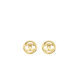 Chanel round CC Logo earrings