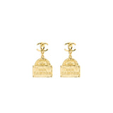 Chanel CC Logo Rue Cambo Drop Earring