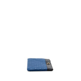 Chanel CC Logo Quilted Zip Pouch / Clutch shiny sheepskin Black/ Blue