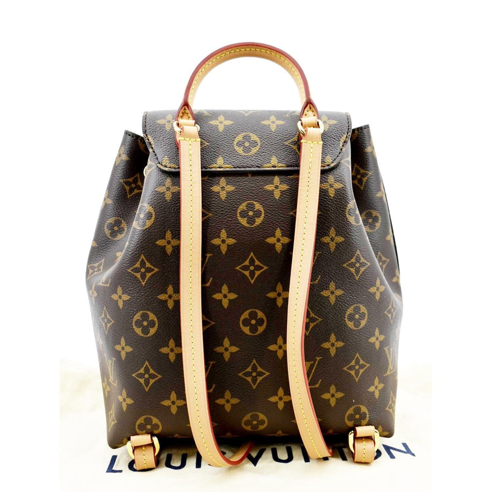 Louis Vuitton Montsouris NM PM Monogram Canvas Backpack Bag Brown