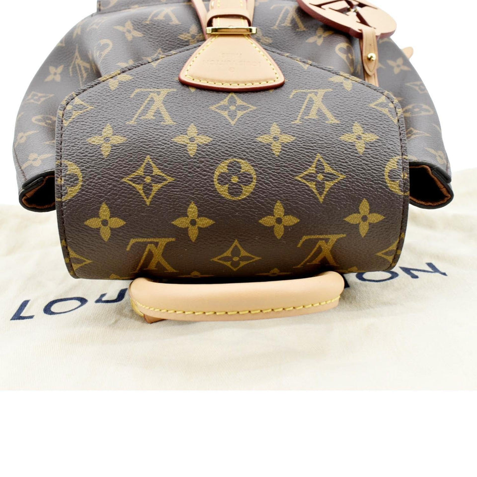 Louis Vuitton Montsouris NM PM Monogram Canvas Backpack Bag Brown