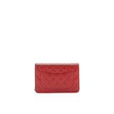 Chanel Wallet on chain Caviar Red with  serial 18