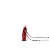 Chanel Wallet on chain Caviar Red with  serial 18