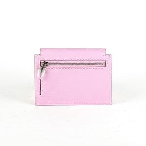 Hermes Kelly Compact Wallet Mauve Sylvestre